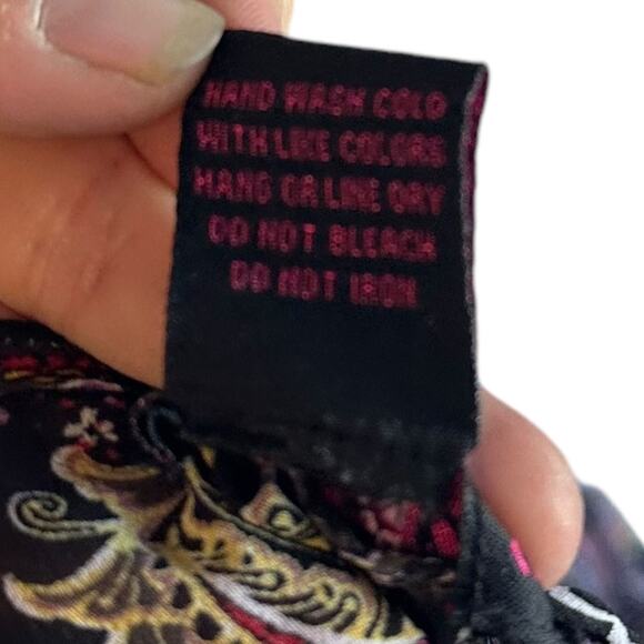 Ultra Flirt Sheer Floral Kaftan Style Blouse - Picture 5 of 7